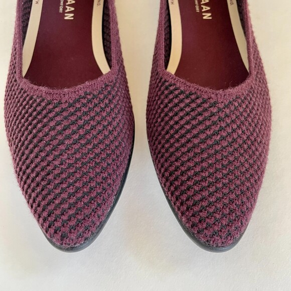 NWOT Cole Haan Springfeel Stitchlite Skimmer Washable Flats in Burgundy Size 6 - Picture 5 of 11
